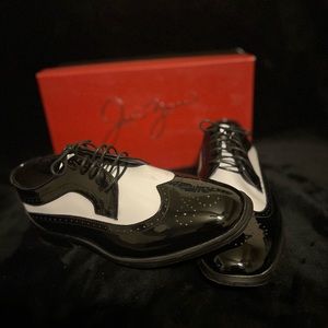 Two Tone Oxford Patent Shoe